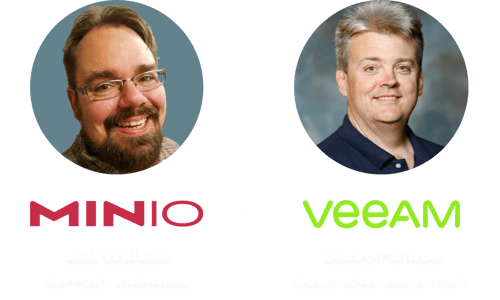 Speakers: Eco Willson, MinIO and Steve Firmes, Veeam